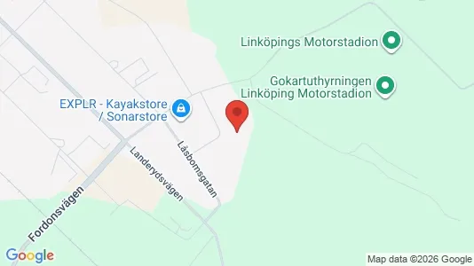 Lagerlokaler att hyra i Linköping - kort over placeringen