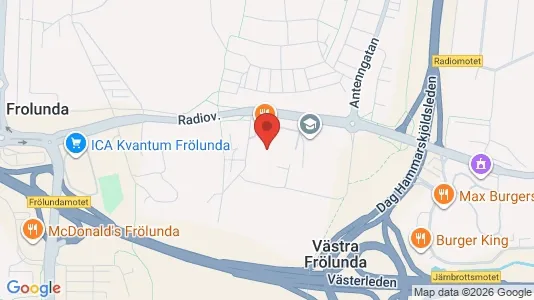 Lagerlokaler att hyra i Askim-Frölunda-Högsbo - kort over placeringen
