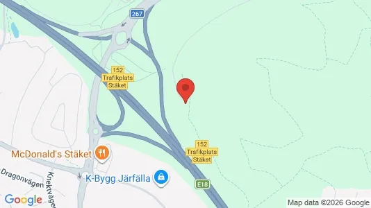 Lagerlokaler att hyra i Järfälla - kort over placeringen