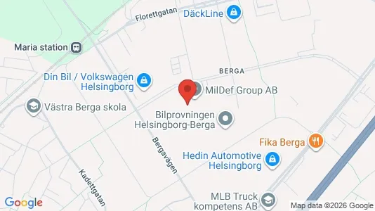 Lagerlokaler att hyra i Helsingborg - Bild från Google Street View