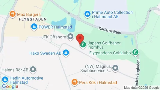 Lagerlokaler till försäljning i Halmstad - kort over placeringen