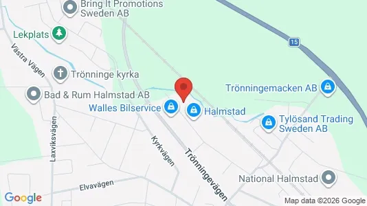 Lagerlokaler till försäljning i Halmstad - Bild från Google Street View