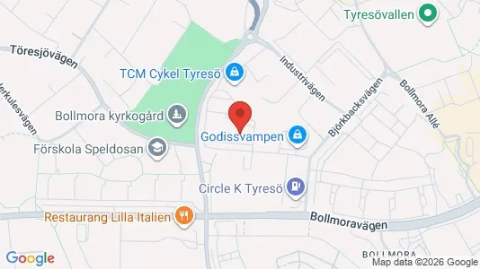 Lagerlokaler att hyra i Tyresö - Bild från Google Street View