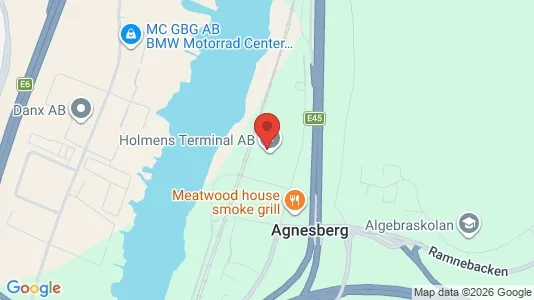 Lagerlokaler att hyra i Göteborg Centrum - kort over placeringen