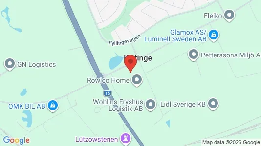Industrilokaler att hyra i Halmstad - kort over placeringen