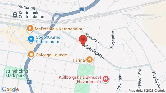 Kontorslokaler att hyra i Katrineholm - kort over placeringen