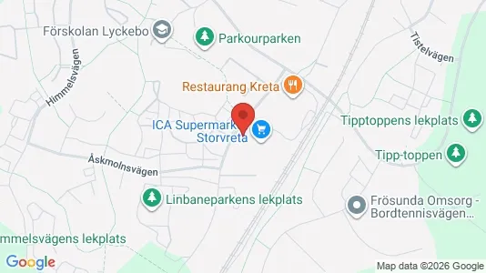 Kontorslokaler att hyra i Uppsala - kort over placeringen