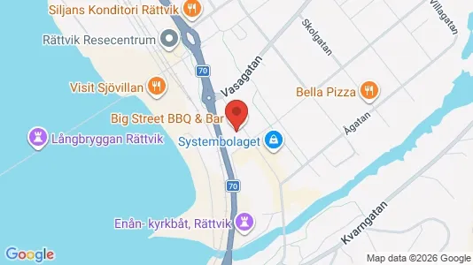 Kontorslokaler att hyra i Rättvik - kort over placeringen