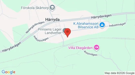 Kontorslokaler att hyra i Härryda - kort over placeringen