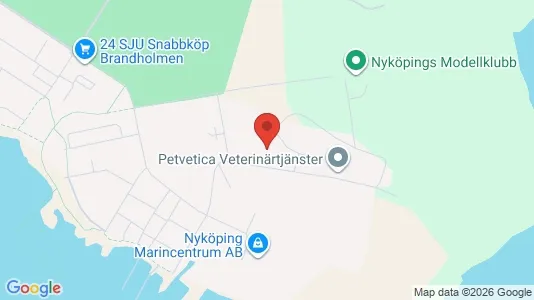 Industrilokaler att hyra i Nyköping - kort over placeringen