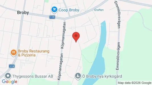 Kontorslokaler att hyra i Östra Göinge - kort over placeringen