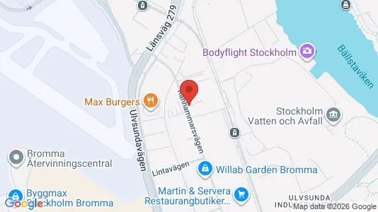 Kontorslokaler att hyra i Västerort - kort over placeringen